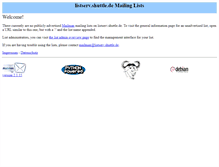 Tablet Screenshot of listserv.shuttle.de